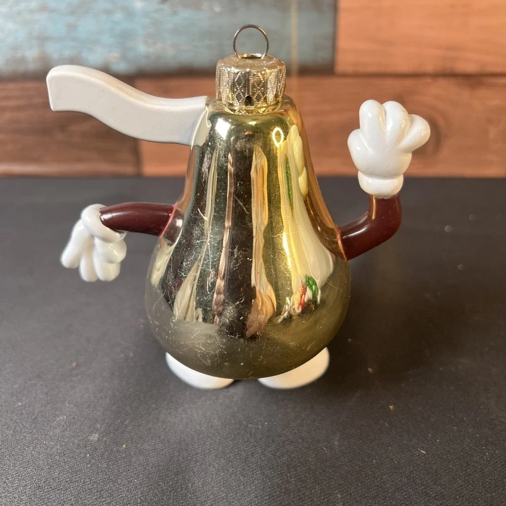 Vintage 1998 Set‎ Of 4 Hershey's Kisses Glass Christmas Tree Ornaments  4
